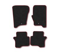 Car Mats Compatible With Land Rover Discovery 4 (2009-2013) Red Trim Carpet Tailored Fit Car Floor Mats Set Accessory Custom Fit Water-Resistant Anti Slip Backing All Weather Full Coverage With Clips