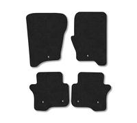 Car Mats Compatible With Land Rover Discovery 4 (2013-2017) Black Carpet Tailored Fit Car Floor Mats Set Accessory Custom Fit Water-Resistant Anti Slip Backing All Weather Full Coverage With Clips