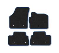 Car Mats Compatible With Land Rover Freelander 2 (2013-2015) Blue Trim Carpet Tailored Fit Car Floor Mats Set Accessory Custom Fit Water-Resistant Anti Slip Backing All Weather Full Coverage