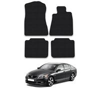 Car Mats Compatible With Lexus Gs (2005-2011) Black Carpet Tailored Fit Car Floor Mats Set Accessory Custom Fit Water-Resistant Anti Slip Backing All Weather Full Coverage Hand-Finished With Clips