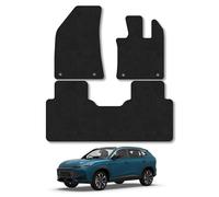 Car Mats Compatible with MG HS Automatic (2024+) Tailored Fit Black Carpet Car Floor Mats Set Accessory Custom Fit 4 Pieces - Water Resistant, Anti Slip Backing & Black Binding Trim Edge
