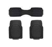 Car Mats Complete Set, Universal Cuttable Waterproof 3 Pieces - Truck Floor Mats - for Trucks, SUVs, Saloons, Camper Cars, Seats/Rear Driving