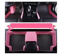 Car Mats Custom Leather Car Floor Mat For Focus 2006 2007 2008 2009 2010 Interior Details Auto Carpet Rugs Foot Pads Accessories Footwell Mats(3PC Pink BLACK)