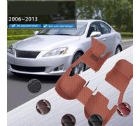 Car Mats Floor Mats Car Floor Mats For Lexus IS XE20 IS250 300h 200d 220d 2006~2013 Leather Protective Pad Anti-dirt Car Mats & Carpets(Red)