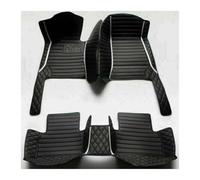 Car Mats For A3 8P 2004 2005 2006 2007 2008 2009 2010 Non-Slip All Weather Luxury Leather Floor Liners Full Coverage Car Floor Mats Auto Mats(Style 4 Black White)