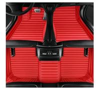 Car Mats For A3 8P 2004 2005 2006 2007 2008 2009 2010 Non-Slip All Weather Luxury Leather Floor Liners Full Coverage Car Floor Mats Auto Mats(Style 3 Red)