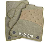 Car Mats FOR Audi A4 / A4 Avant (B6 B7) 2001-2007 Beige Carpet & Beige Ribbed Trim & Beige Full Width Heel Pad [SAPP-39]