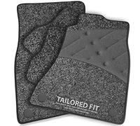 Car Mats FOR Audi A4 (B7) [LHD] 2005-2007 Anthracite Carpet & Black Ribbed Trim & Grey Full Width Heel Pad [SAPP-1976]