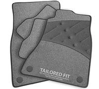 Car Mats FOR Audi A6 [LHD] 2011+ Grey Carpet & Black Ribbed Trim & Grey Full Width Heel Pad [SAPP-1823]