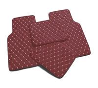 Car Mats for Audi TT 2 Seats MK2 2007-2014, Floor Liners Front Rear Row Carpet Mat Pad Leather Anti-Slip Waterproof Liners Carpet Car Accessories,Brown