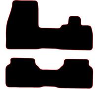 car mats for BMW i3 2014+ Onwards 2 Piece Set Car Mats UK-Made Tailored Fit Carpet Floor Mats Full Coverage Compatible Accessory Red Trim
