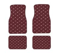 Car Mats For Citroen C1 C2 For C3 For C4 For C5 C6 Ds3 Ds4 Ds5 Ds7 For C-Elysee 4pcs Car Floor Mats Waterproof Full Set Carpet(Coffee)
