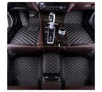 Car Mats for Citroen SEGA,2012-2017,Stylish New Black and Gold Design, Durable Leather, Waterproof, Non-Aging, Suitable for All Seasons