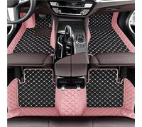 Car Mats For Dodge For Durango 2011 2012 2013 2014 2015 2016 2017 2018 Leather Floor Mats Cars Full Set Car Car Floor Mats Set(Black and Pink)