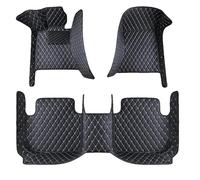 Car Mats For Dodge For Journey 2013 2014 2015 2016 2017 2018 Waterproof Carpets Interior Accessories PU Leather LUXURY Car Floor Mats Floor Mat Set Complete(Black White)