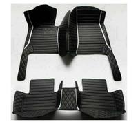 Car Mats For Edge 7 Seat 2020-Now Non-Slip All Weather Waterproof Floor Liners Leather 3D Coverage Carpet Accessories Car Floor Mats Auto Mats(Style 4 Black White)