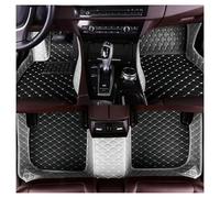 Car Mats For Focus 2019-Now Non-Slip Waterproof Luxury 3D Floor Liners Leather Coverage Auto Carpet Cover Accessories Car Floor Mats Auto Mats(Style 2 Gray Black)