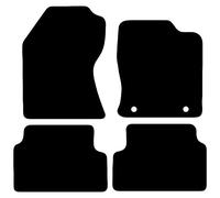 car mats for Ford Focus MK1 1998 2004 4 Piece Set with 2 Oval Clips Car Mats UK-Made Tailored Fit Carpet Floor Mats Full Coverage Black Trim