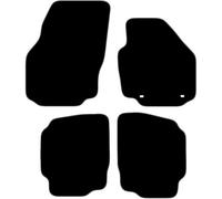 car mats for Ford Mondeo 2007 2013 4 Piece Set with 2 Oval Clips Car Mats UK-Made Tailored Fit Carpet Floor Mats Full Coverage Grey Trim