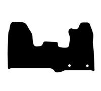 car mats for Ford Transit Custom Van 2013-2015 1 Piece Set with 2 Clips Car Mats UK-Made Tailored Fit Carpet Floor Mats Full Coverage Black Trim