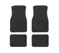 Car Mats For HYUNDAI For Tucson For Santa FE For I30 I40 For Veloster For Creta For Elantra Universal Size Artificial Leather Car Floor Mats Non-Slip Mat(Black-Rear Pair)