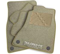 Car Mats FOR Jaguar XK8 / XKR 1996-2006 Beige Carpet & Beige Ribbed Trim & Beige Rectangle Heel Pad [SAPP-336]