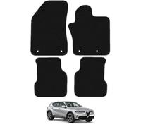 car mats for JEEP Compass 2018 to 2025 4 Piece Set Car Mats UK-Made Tailored Fit Carpet Floor Mats Full Coverage Grey Trim