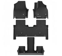 Car Mats for Kia EV9 6-seater 2024-2025, Front Rear Protection Floor Mats Anti-Slip Waterproof TPE Car Accessories,RHD