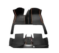 Car Mats For Kia For Soma 2010-2016 Floor Mats All Weather Front Rear Trunk Mat Cargo Liner Mats for Cars(Black orange)
