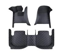 Car Mats for Maserati Quattroporte(RearWD) 2013-2023 2024 2025, Full Coverage Leather Full Set Floor Mats, Waterproof Non-Slip Floor Liner Interior Accessories,Black-Beige