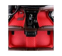 Car Mats For Megane 2004 2005 2006 2007 2008 2009 Weather Waterproof Luxury Leather Floor Liners 3D Coverage Auto Car Floor Mats Non Slip Car Floor Mat(Style 1 Red)