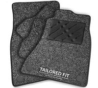 Car Mats FOR Mercedes A Class W177 2018+ Anthracite Carpet - Black Ribbed Trim - Black Rectangle Heel Pad [SAPP-2371]