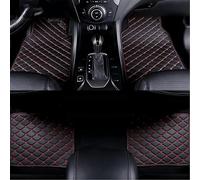 Car Mats for Mercedes Benz A Class 2019-2024 RHD, Leather Car Floor Mats, All Weather Waterproof Non-Slip Carpet, Car Floor Liner Full Set, Floor Matts Car Accessories,D Black+Red