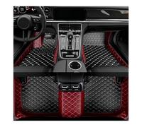 Car Mats For Mitsubishi For Pajero V73 2008 2009 2010 2011 All Weather Waterproof Luxury Leather Floor Liners 3D Full Coverage Car Floor Mats Floor Mat Set Complete(Style 2 Wine Red)