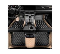 Car Mats For Mondeo 2013 2014 2015 2016 All Weather Waterproof Floor Liners Leather Coverage 3D Cover Car Accessories Car Floor Mats Non Slip Carpet(Style 2 Beige Black)