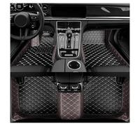 Car Mats For Peugeot 2008 2020-Now Non-Slip All Weather Waterproof Luxury Leather Floor Liners Coverage Auto Carpet Cover Car Floor Mats Auto Mats(Style 1 win Red)