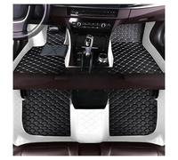 Car Mats For Peugeot 407 2004 2005 2006 2007 2008 2009 2010 2011 2012 2013 2014 2015 2016 2017 Leather Floor Liners Auto Car Floor Mats Floor Mat Set Complete(Style 2 white Black)