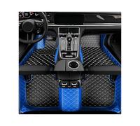 Car Mats For Probe 1993 1994 1995 1996 1997 Waterproof Luxury Leather Floor Liners Coverage Leather Cover Accessories Car Floor Mats Floor Mat Set Complete(Style 2 Blue Black)