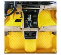 Car Mats For S8 2007 2008 2009 Non-Slip All Weather Waterproof Luxury Leather Floor Liners Leather 3D Full Coverage Car Floor Mats Floor Mat Set Complete(Style 1 Yellow)