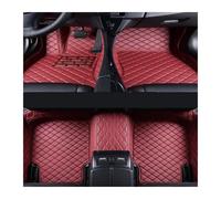 Car Mats For Tesla For Model 3 2019 5seats Artificial Leather Car Mat Auto Interior Accessories Mats for Cars(WINE RED)