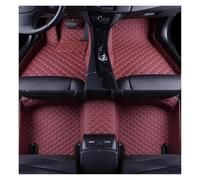 Car Mats Leather Car Floor Mats For VW For ATLAS 2017-2020 2021-2023 7 Seat Waterproof Interior Accessories Anti Slip Mat(WINE RED,2021-2023)
