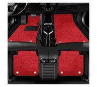 Car Mats PU Leather + Velvet Car Floor Mat For BMW X6 G06 2020 2021 2022 2023 Interior Accessories Floor Mat(Black Red 4pcs)