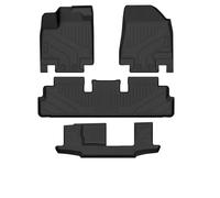 Car Mats Set For Nissan For Pathfinder 7/8 Seats 2022 2023 2024 With Backrest Mat &Trunk Mat All Weather TPE Rubber Cargo Liner Floor Mats LHD Weather Car Liner Floormats(8 seats floor 4PCS)