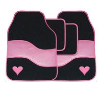 Car Mats Set To Fit Bmw Mini Countryman Pink Heart Design Set Of 4 Universal
