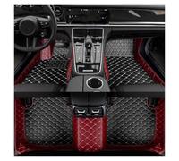Car Mats Tailored For F 150 4Doors 2015-2022 7Seat For Ranger 2018-2022 Full Coverage Car Floor Mats(Wine Red Black)