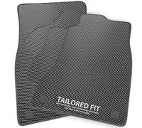 Car Mats to fit EV9 (7 SEATER) [E] 2024+ Luxury Diamond Rubber - Grey Ribbed Trim - [2748]