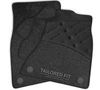 Car Mats to fit Lotus Elan M100 (1989-1995) Anthracite Carpet with Black Ribbed Trim & Black Full Width Heel Pad [396] (v2)
