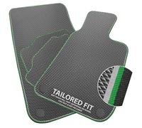 Car Mats to fit Triumph Stag (1970-1978) Diamond Rubber with Green & Grey Trim [800]