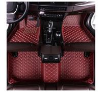 Car Mats Universal For R nault Clio 4 RS 2000-2024, Car Floor Mats Custom，Waterproof, Non-slip And Anti-wear PU Leather All-inclusive Front And Rear Car Foot Mats Set(Red)