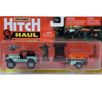 Car MBX Jeep + Trailer Boat + Animals Model Toy Diecast 1:64 Matchbox Hitch